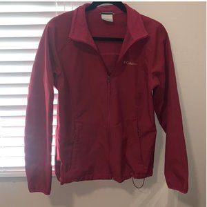 Pink zip up Columbia jacket